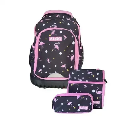 Cartable Trolley - ALGO - Flamenco Negro - 3 pièces