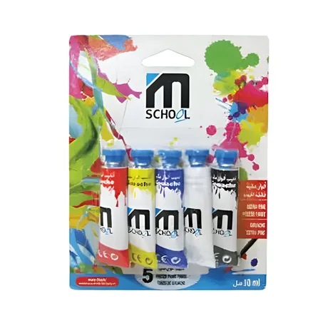 GOUACHES5 5 TUBES M.SCHOOL  EN BLISTER