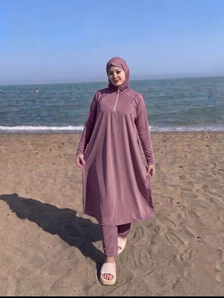 بوركيني 3 بياس 🏄 للمحجبات وغير محجبات