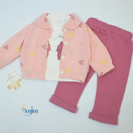 طقم بناتي 3 قطع