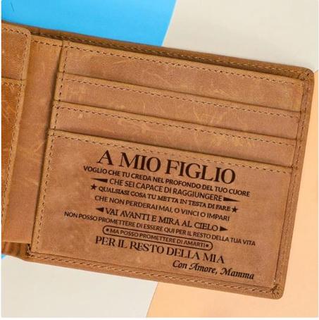 A Mio Figlio - SI VINCE SEMPLICEMENTE O SI IMPARA - Portafoglio pieghevole