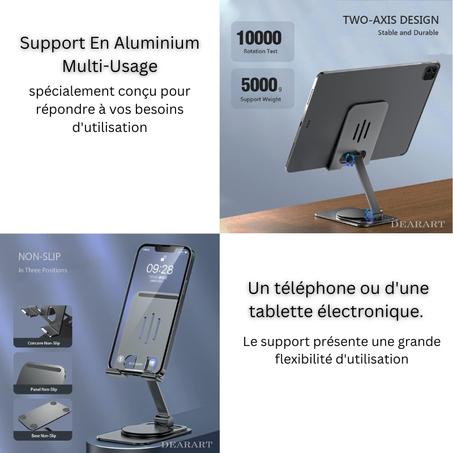 Support En Aluminium Multi-Usage