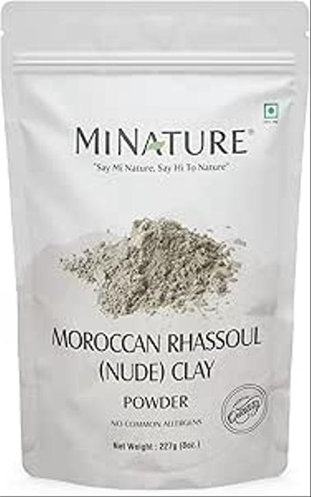 مسحوق طين رازول المغربي بيج نود غسول وقناع للعناية بالبشرة للتنظيف العميق والتغذية وتنظيف الشعر صابون ومستحضرات التجميل ومنتجات الاستحمام 227 جرام 8 اونصة من مي نيتشر ميناتشور جاف كل الأنواع