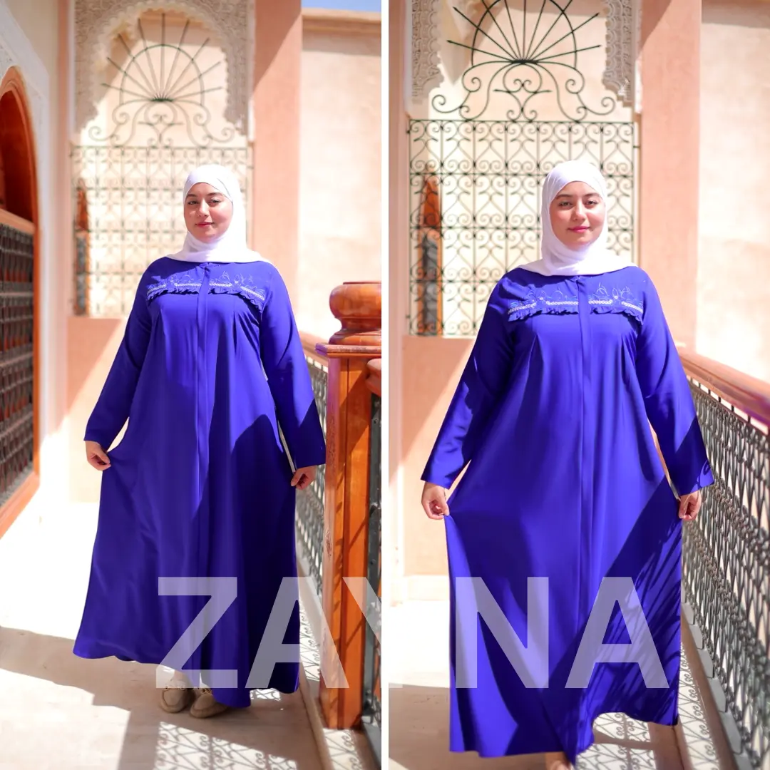 عباية بالطرزة كريب برادا