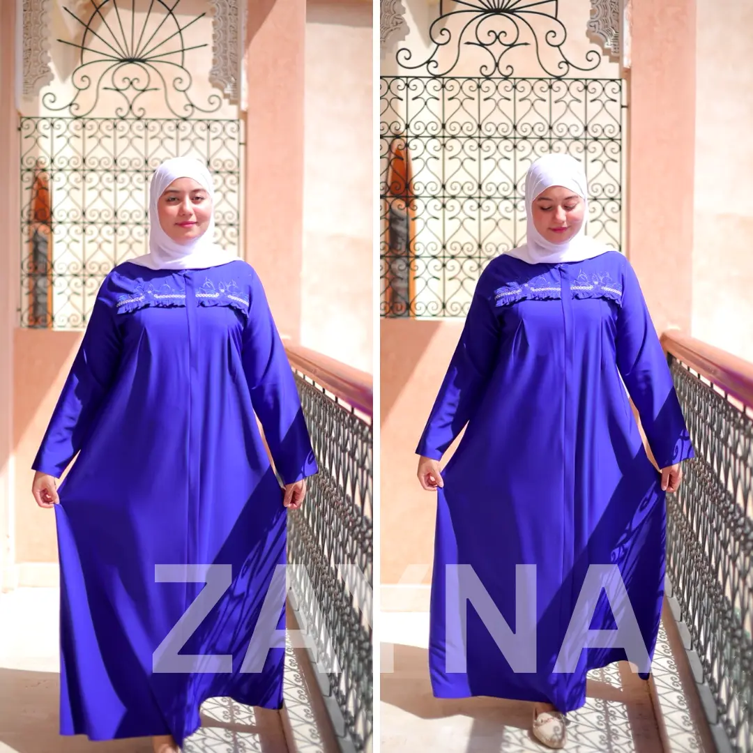 عباية بالطرزة كريب برادا