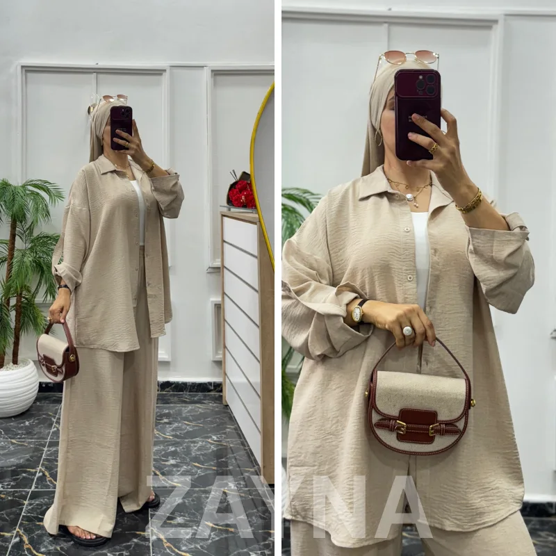 ensemble lin casual over size