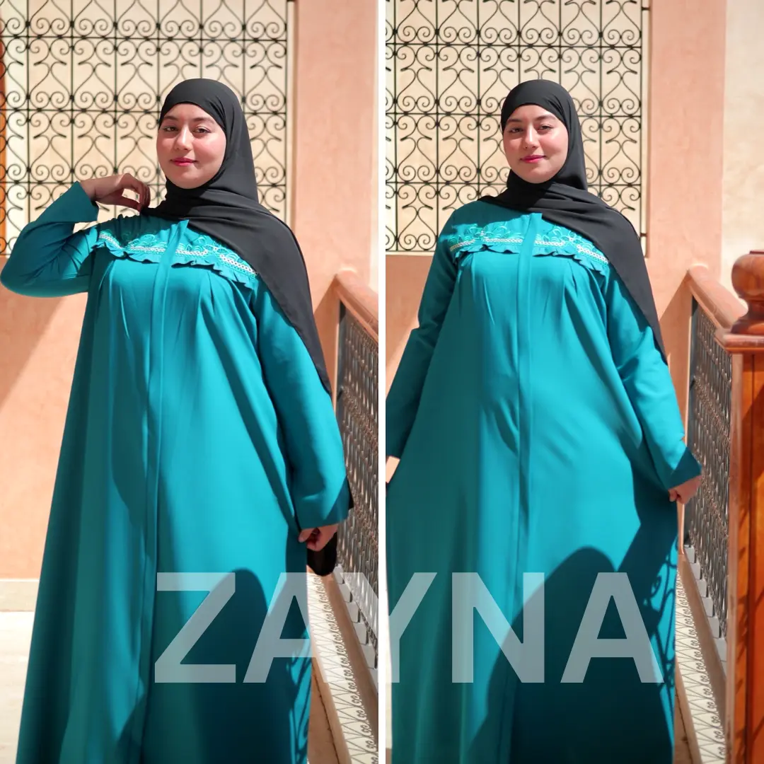 عباية بالطرزة كريب برادا
