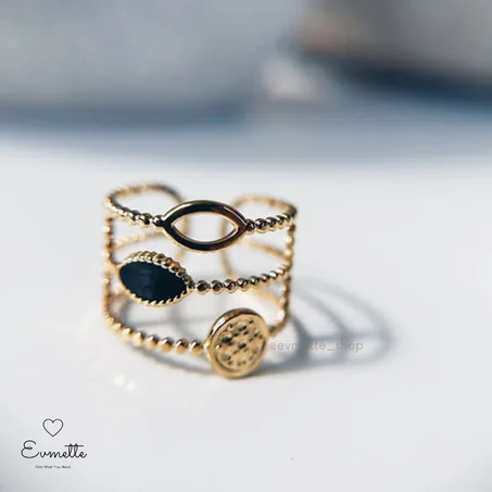 Bague triple doré ✨