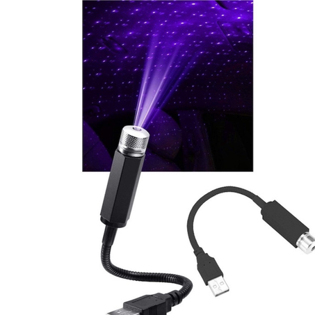 جهاز عرض النجوم USB - اللون الأزرق | إضاءة رومانسية للسيارة والغرفة