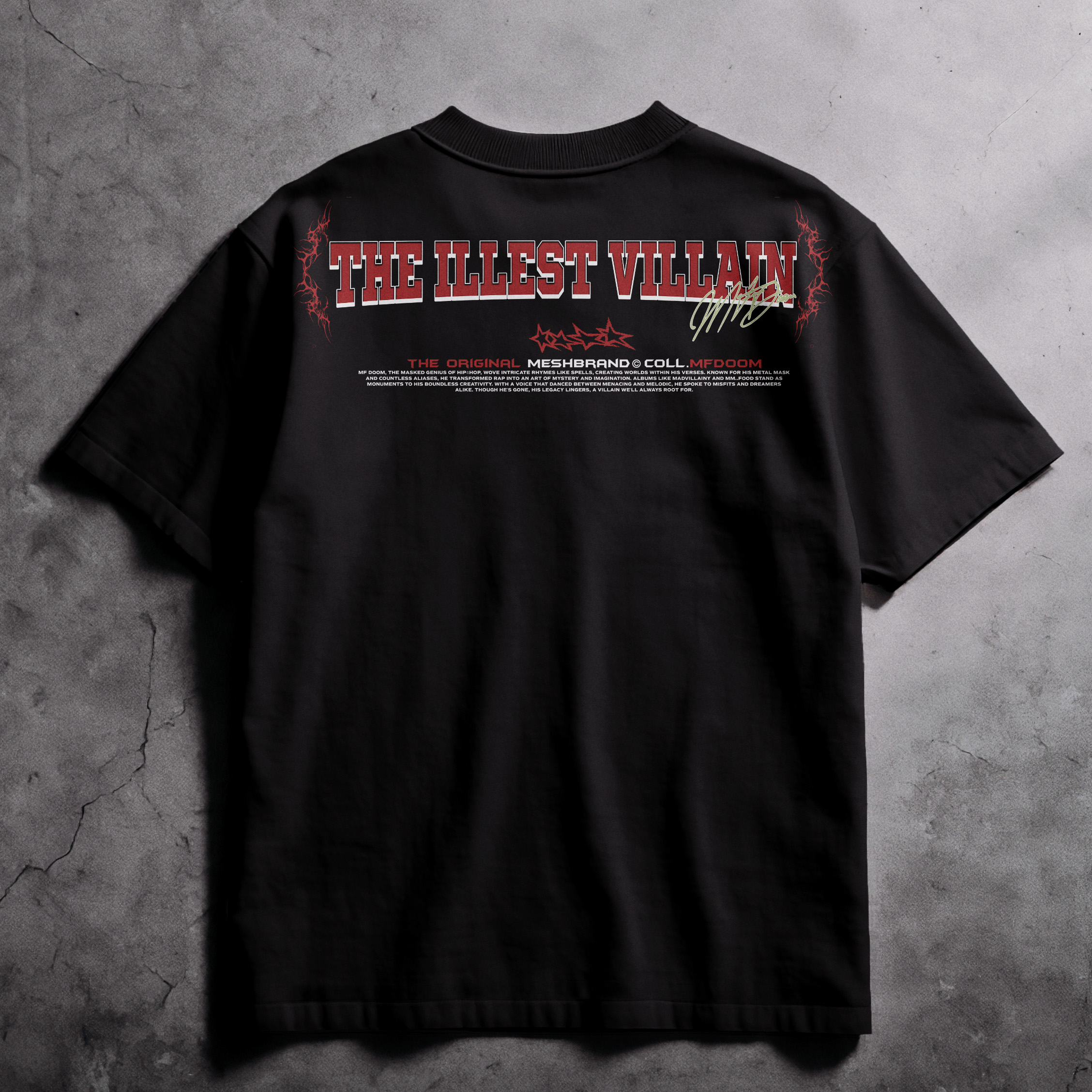 MF DOOM Mask Graphic Oversized T-Shirt – Underground Hip-Hop Legend Tee