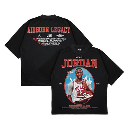 Michael Jordan Oversized T-Shirt – The GOAT Basketball Tribute Tee