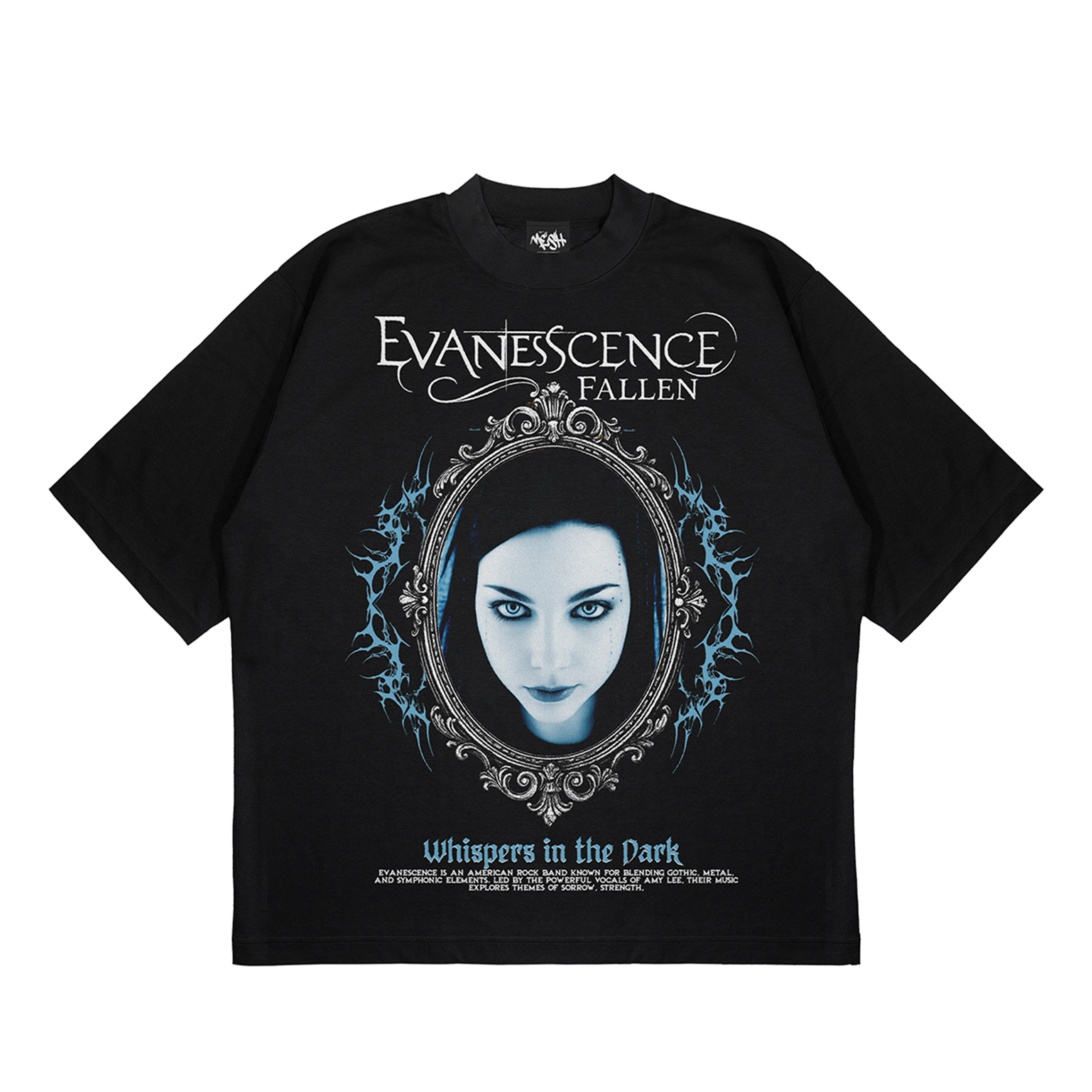 Evanescence Oversized T-Shirt – Gothic Rock Band Graphic Tee