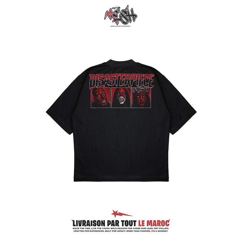 Slipknot Oversized T-Shirt – Heavy Metal Masked Band Graphic Tee