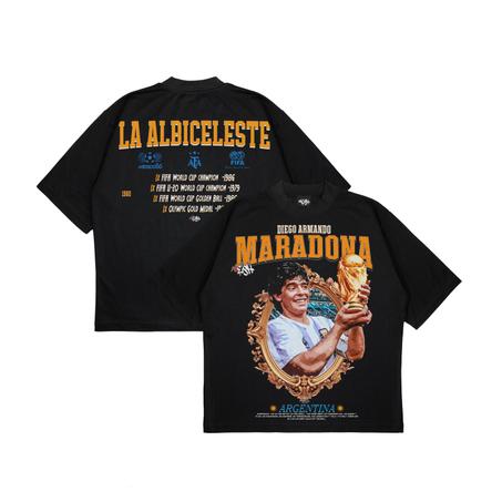 Diego Maradona Oversized T-Shirt – Football Icon Tribute Tee