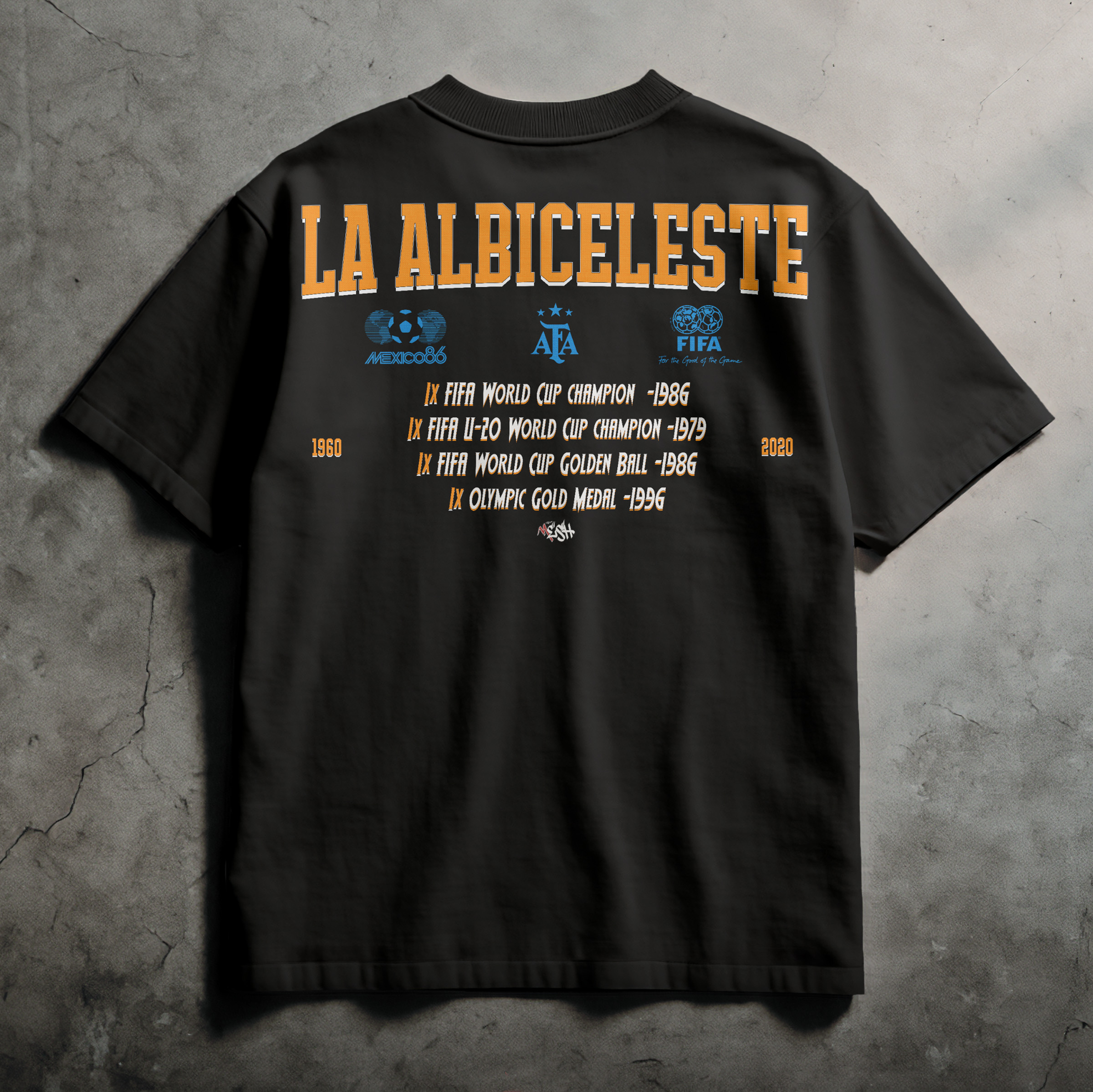 Diego Maradona Oversized T-Shirt – Football Icon Tribute Tee