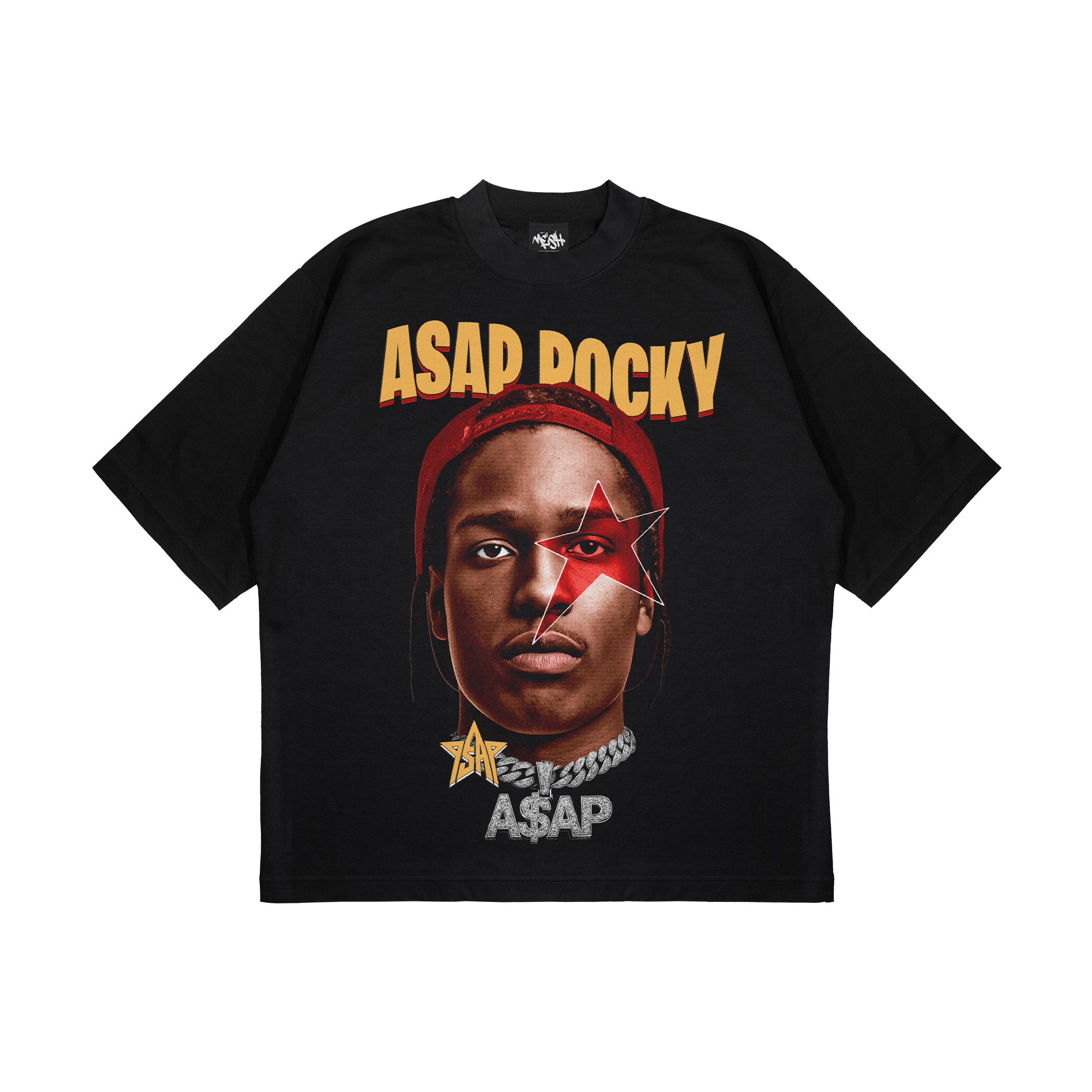 A$AP Rocky Oversized Black T-Shirt – Harlem Icon Streetwear Tee