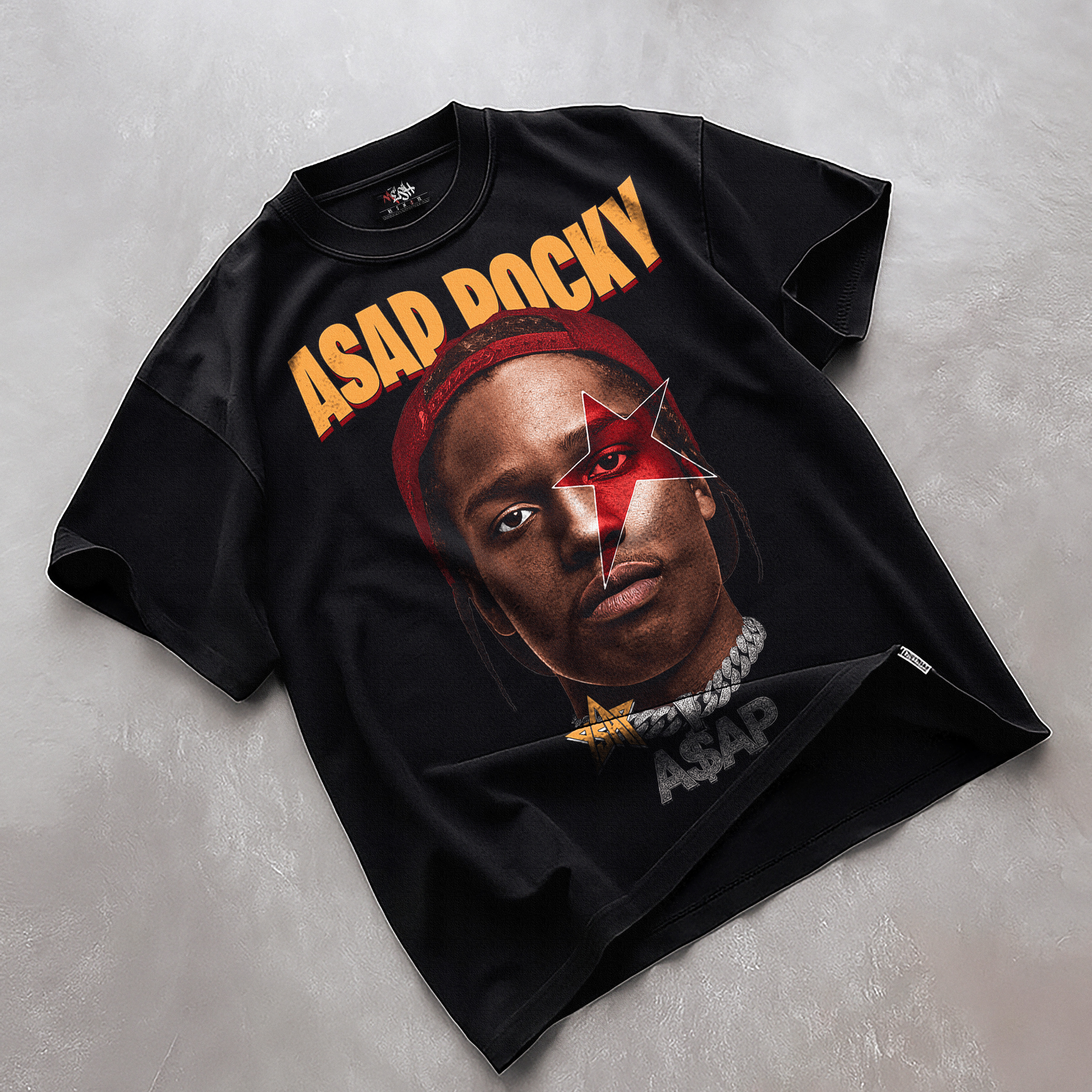 A$AP Rocky Oversized Black T-Shirt – Harlem Icon Streetwear Tee
