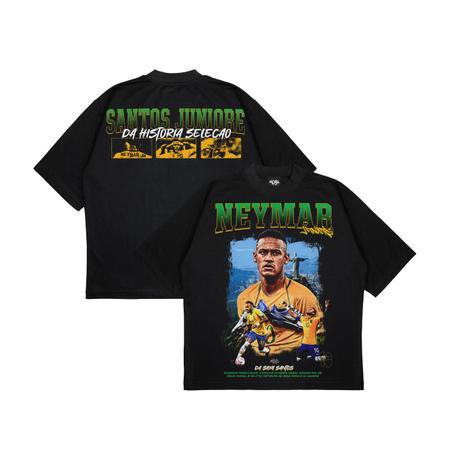 Neymar Jr Oversized T-Shirt – Brazilian Football Star Graphic Tee