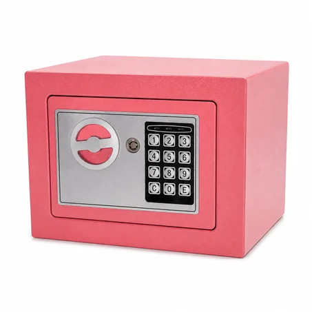 coffre fort 18*24*19 rose  2.8kg التوصيل مجاني