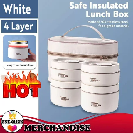 ENSEMBLE 4 THERMOS REPAS