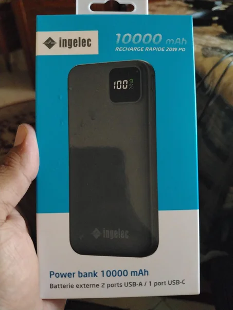 powerbank Ingelec 20w 10000ma garantie 1 an