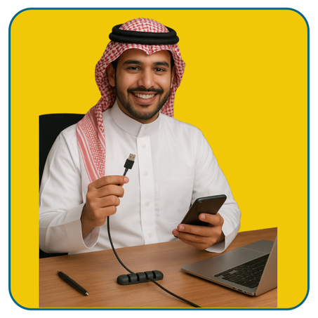 منظم كابلات يو إس بي في المكتب