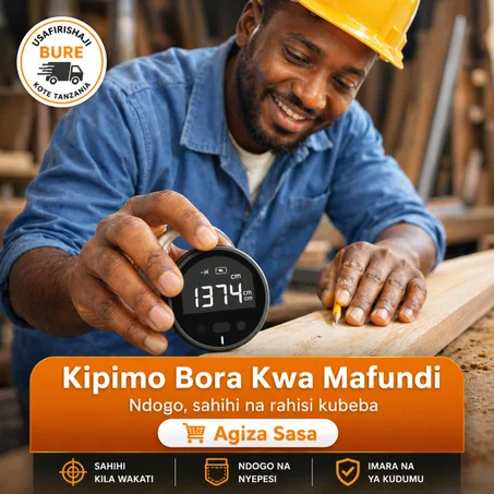 Kifaa cha kidijitali cha kupima umbali wa mistari ya moja kwa moja na iliyopinda kwa urahisi