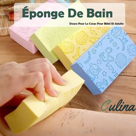 Éponge De Bain Exfoliante Douce Pour Le Corps Pour Bébé Et Adulte (c)