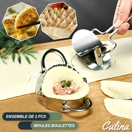 Ensemble De Moules À Boulettes En Acier Inoxydable (2 Pièces) (c)