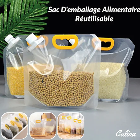 Sachets De Rangement Portable Étanche À L'humidité Pour Aliments De Cuisine, Huiles Et Boissons.