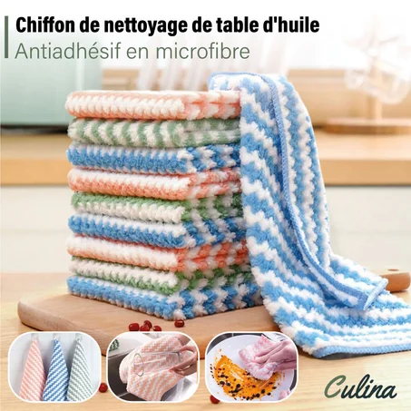 Serviette De Nettoyage En Microfibre, Multifonction Absorbants, Efficaces, Et Épaisses.