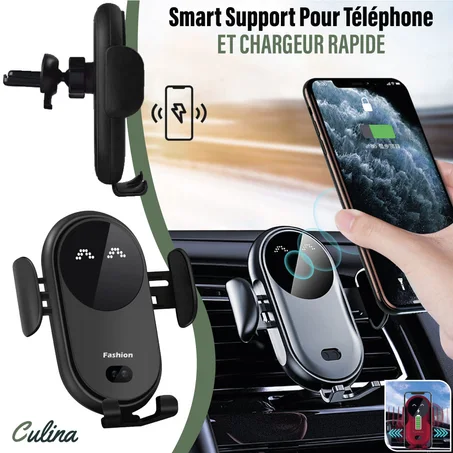 Smart Support Pour Téléphone Sans Fil Avec Capteur Pour Voiture.
