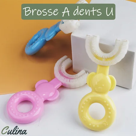 Animaux : Brosse A Dents 360 En Forme U / Thème Animaux (c)