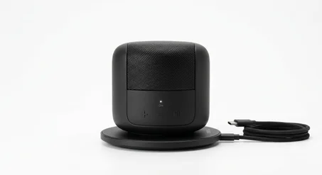 MINI ENCEINTE BLUETOOTH DUI AVEC STATION DE CHARGE MAGNETIQUE DUO