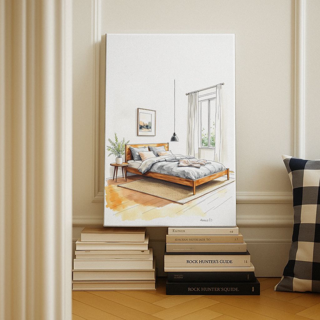 Sketch Aquarelle - Chambre Parentale