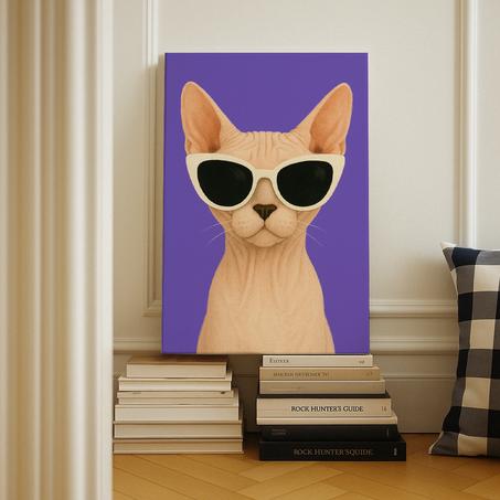 Sphynx a lunettes