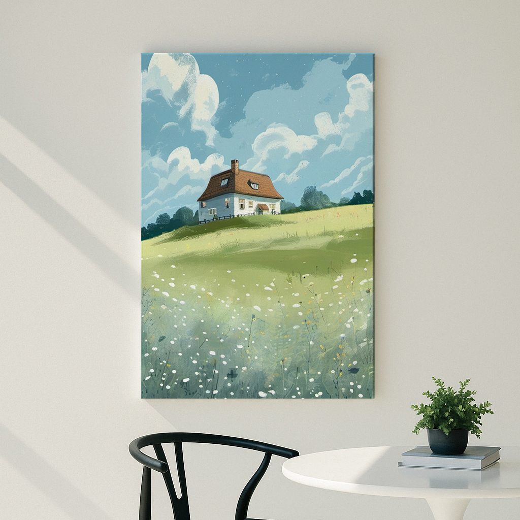 Chalet dans le pré