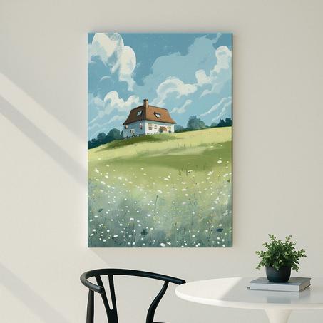 Chalet dans le pré