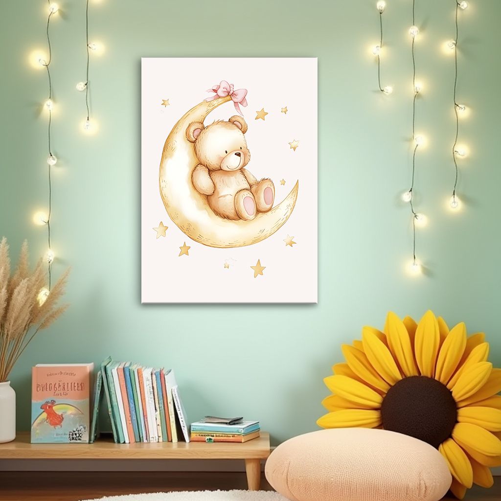 Teddy Bear on Moon