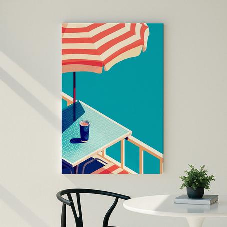 à la piscine
