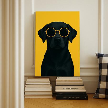 Labrador a lunettes