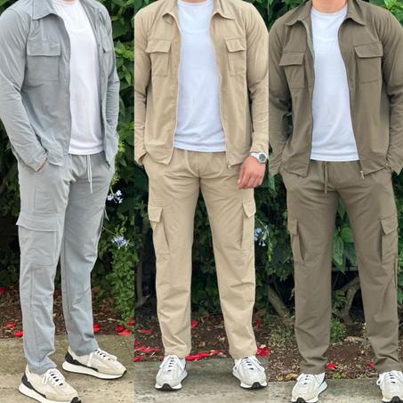 🔥 Ensemble chemise avec manche/pantalon🔥 STEK