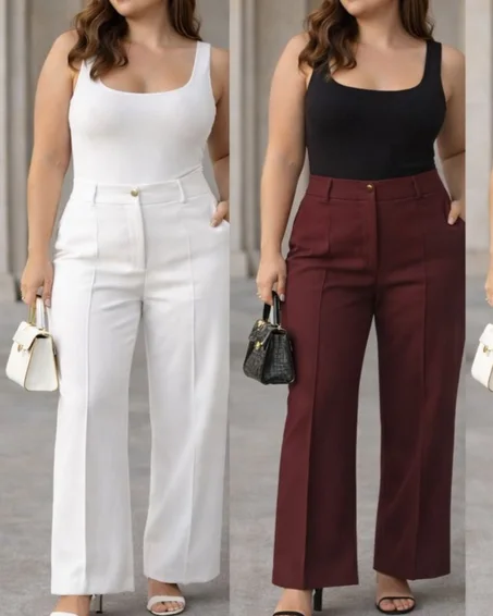 – Pantalon Élégant Taille Haute