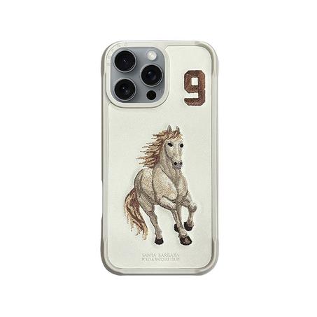 iPhone 16 Pro Max Original Santa Barbara Polo Racquet Club Boris Series - White