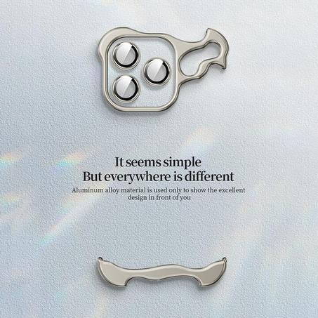 Frameless Aluminum Alloy Metal Corner iPhone Case with Lens