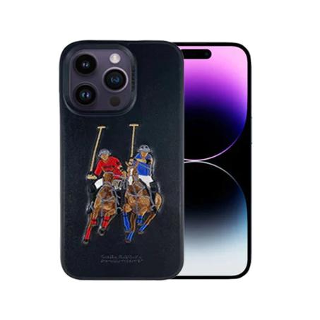 iPhone 14 Plus Coque - Santa Barbara Genuine Leather Case Jockey Series