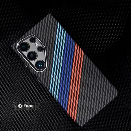 Fiber Texture with Magsafe Samsung Case - B..M..W -