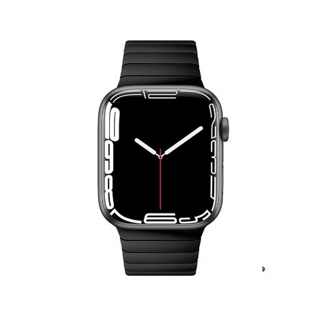 Titanium Matte Finish  Link Strap With Magnetic Closure  (42/44/SE/45/46/49mm)