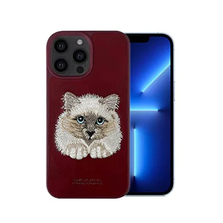 iPhone 14 Pro Max Coque - Santa Barbara Genuine Leather Case SAVANNA Series (CAT)