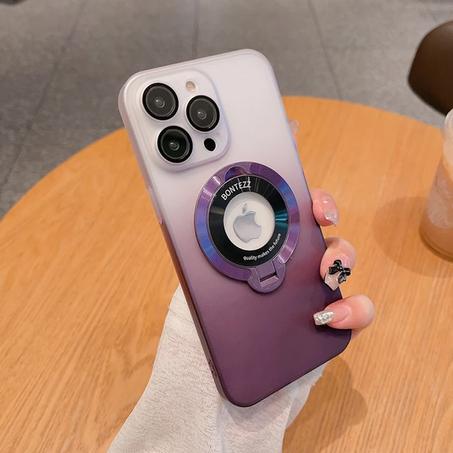 Coque avec protection camera + support magnétique -couleur dégradée-